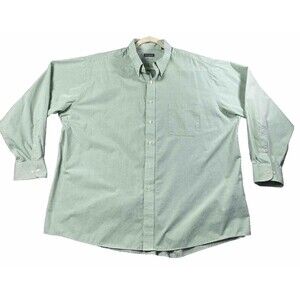 Van Heusen Men’s Regular Fit Shirt Green  Check SizeXL  (17.5/18)(34-35)
